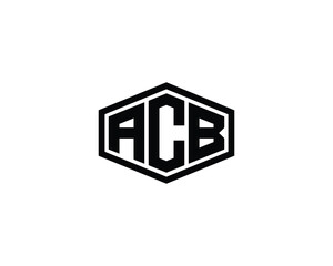 ACB logo design vector template