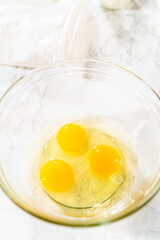 Whisking Delight - Bundt Cake Batter Preparation Begins