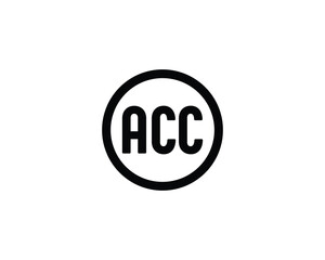 ACC Logo design vector template