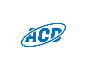 ACD logo design vector template