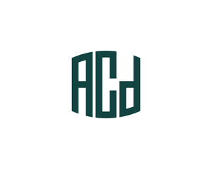 ACD logo design vector template