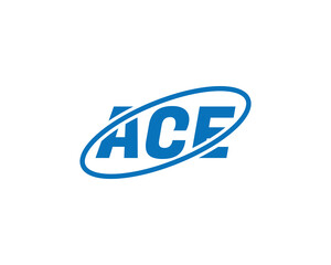 ACE logo design vector template