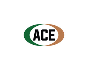 ACE logo design vector template