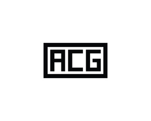ACG logo design vector template