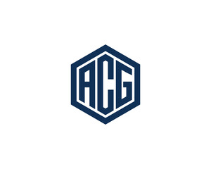 ACG logo design vector template
