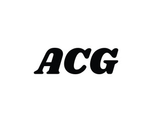 ACG logo design vector template