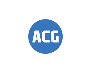 ACG logo design vector template