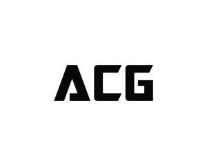 ACG logo design vector template