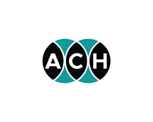 ACH logo design vector template