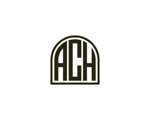 ACH logo design vector template