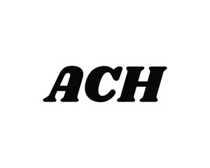 ACH logo design vector template