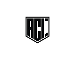ACI logo design vector template