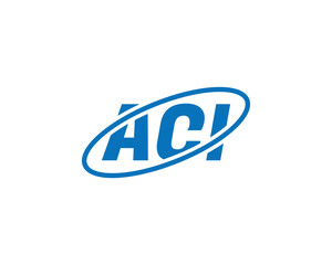 ACI logo design vector template