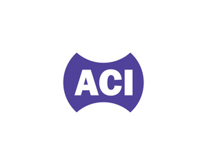 ACI logo design vector template