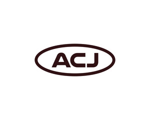 ACJ logo design vector template