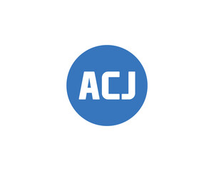 ACJ logo design vector template