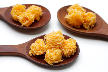 Thai crispy flossy sweet Eggs floss (Foi Thong Krob)