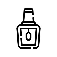 nail polish line icon