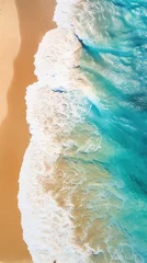 Foto op Plexiglas Beautiful sandy beach view from above © artbot