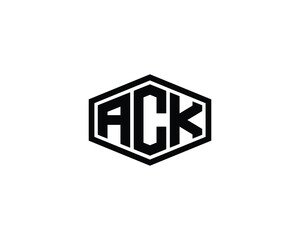 Fototapeta premium ACK logo design vector template