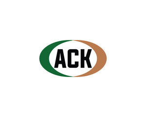 ACK logo design vector template