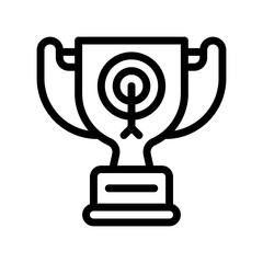 trophy line icon