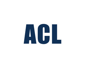 ACL logo design vector template