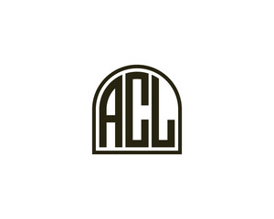 ACL logo design vector template