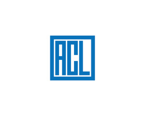 ACL logo design vector template