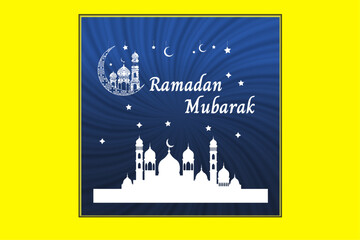 Ramadan post template, social media post template, squareand banner, celebrations in the month of Ramadan.  © Jahida
