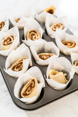 Captivating Capture of No-Yeast Cinnamon Roll Cupcakes
