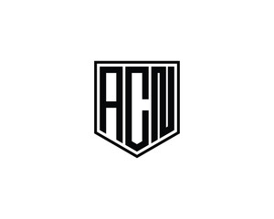 ACN logo design vector template