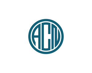ACN logo design vector template