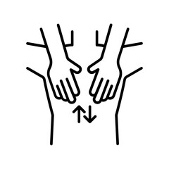 Body spa icon. outline icon