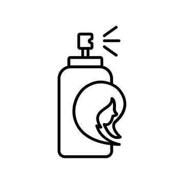 recommend clip art: hairspray icon. outline icon