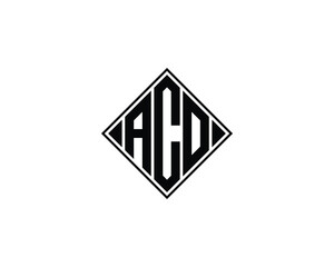 ACO logo design vector template