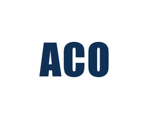 ACO logo design vector template