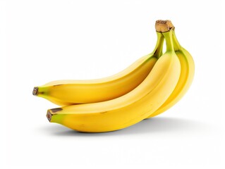 Fresh banana fruit isolated on white background