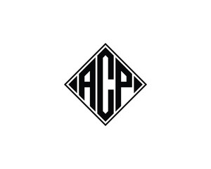 ACP logo design vector template