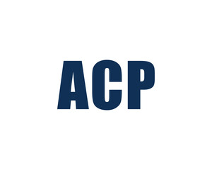 ACP logo design vector template
