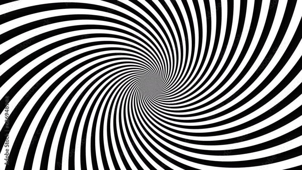Poster Endless abstract spiral. Seamless looping footage 4k. Abstract loop background