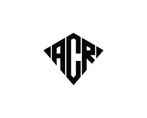 ACR logo design vector template