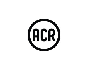 ACR logo design vector template