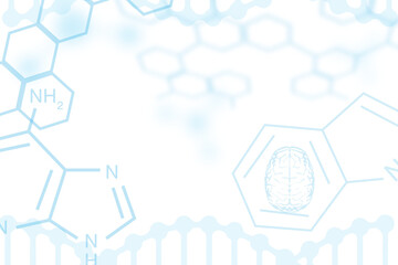 Digital png illustration of molecular structure on transparent background