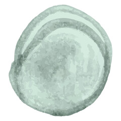 Digital png illustration of green abstract shape on transparent background