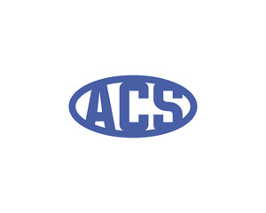 Fototapeta premium ACS logo design vector template