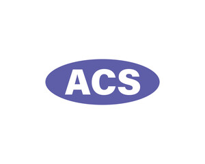 ACS logo design vector template