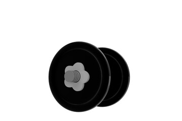 Digital png illustration of black weight on transparent background