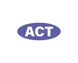 ACT logo design vector template
