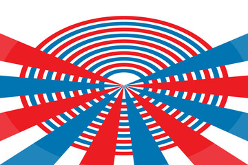 Digital png illustration of blue and red abstract shape on transparent background